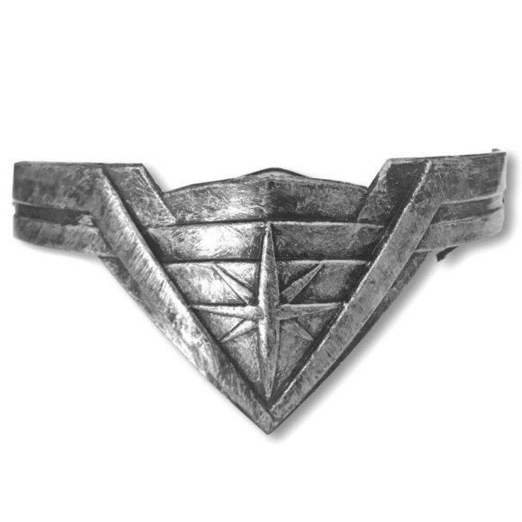 Silver Wonder Woman Bandeau Masque Tête Couronne Cosplay D'Halloween Wonderwoman - Picture 1 of 2